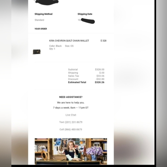 Tory Burch Kira Chevron Quilted Chain Wallet – Black Napa Leather - Picture 11 of 17